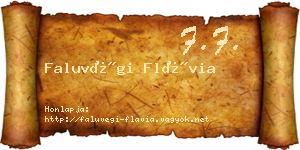 Faluvégi Flávia névjegykártya